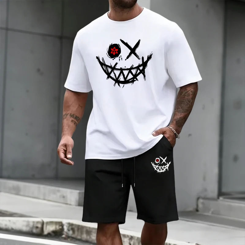Mens Fashion Streetwear - 2026 Summer Men's Set T-shirt&shorts Urban