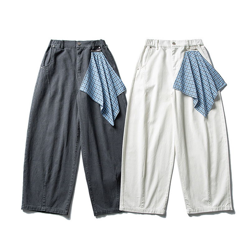 Men'S Fashion With Baggy Jeans - Men's Autumn Japanese Fashion Zipper Plaid
