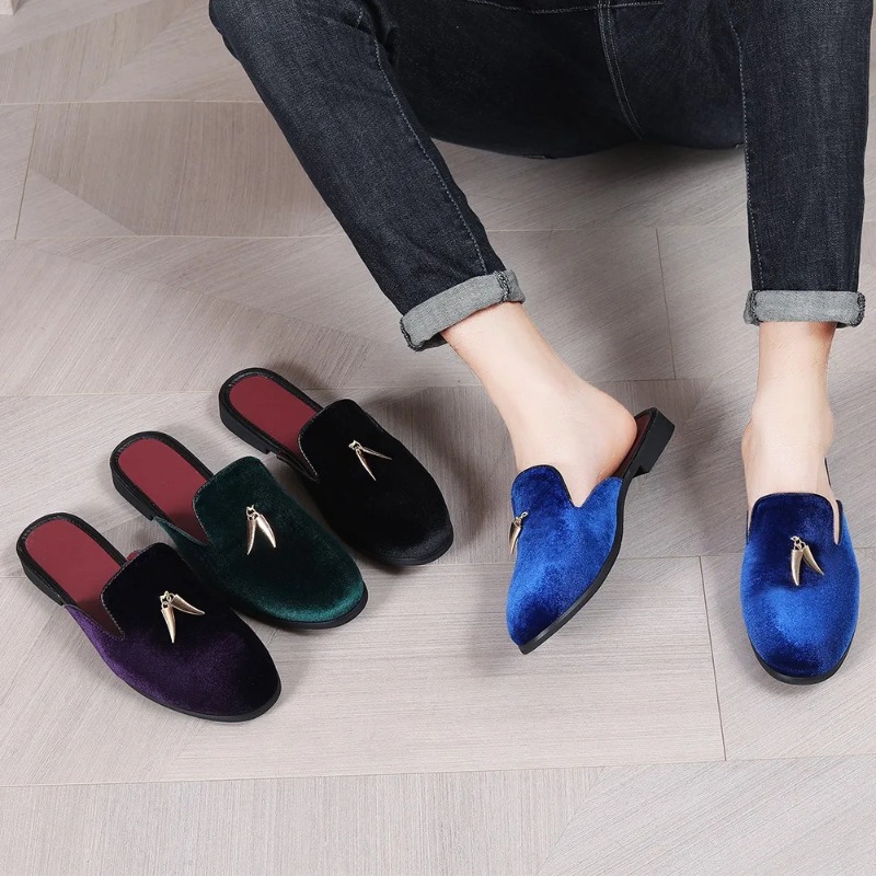 Men'S Fashion Formal - Mens Mules Shoes for Men Flock