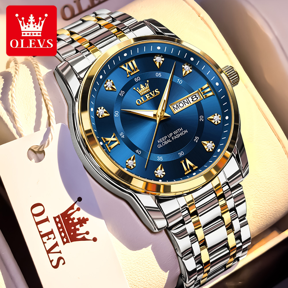 Mens Fashion Week - OLEVS Brand Fashion men's watches stainless