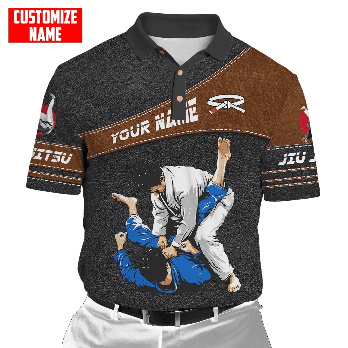 Customized Name Jiu Jitsu 3D A - Men'S Fashion Names ulasan dan harga