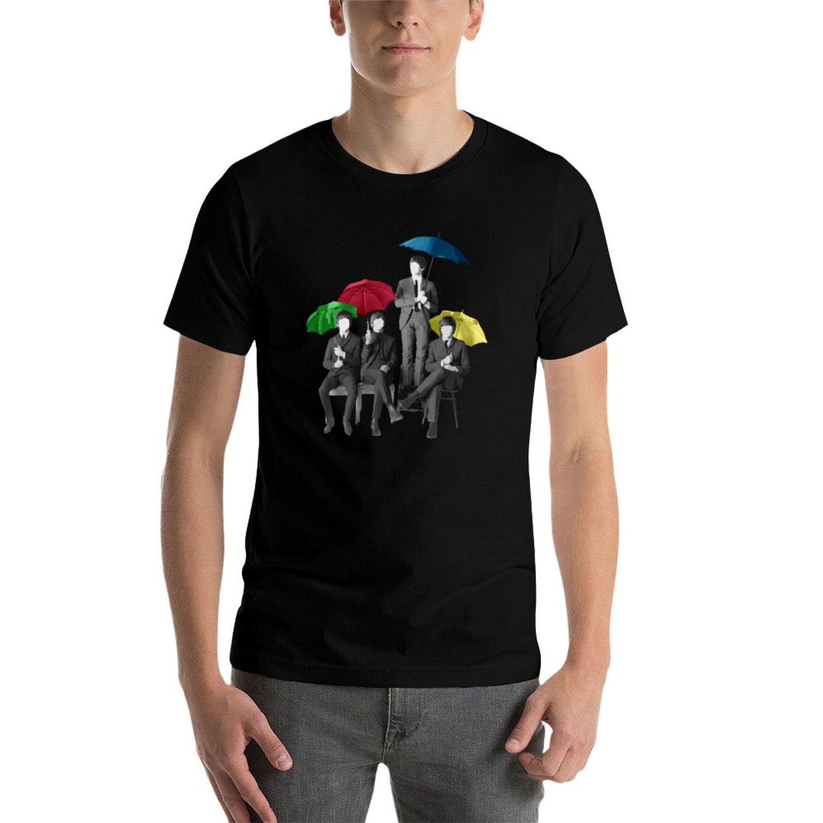Umbrella Fab Four T-Shirt Casu - Men'S Fashion Umbrella ulasan dan harga