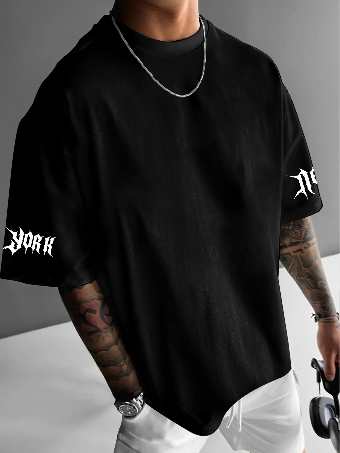 Men's Hip Hop Short Sleeve Tee - Men'S Fashion New York ulasan dan harga