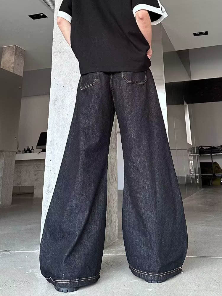 2026 Ropa Y2K Fashion Patchwor - Men'S Fashion With Baggy Jeans ulasan dan harga
