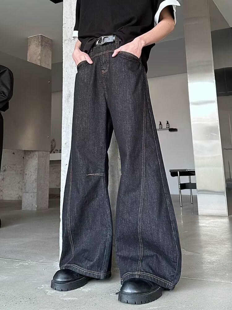 2026 Ropa Y2K Fashion Patchwor - Men'S Fashion With Baggy Jeans ulasan dan harga