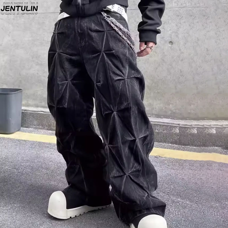 Y2K Aesthetics New Pattern Emb - Men'S Fashion With Baggy Jeans ulasan dan harga