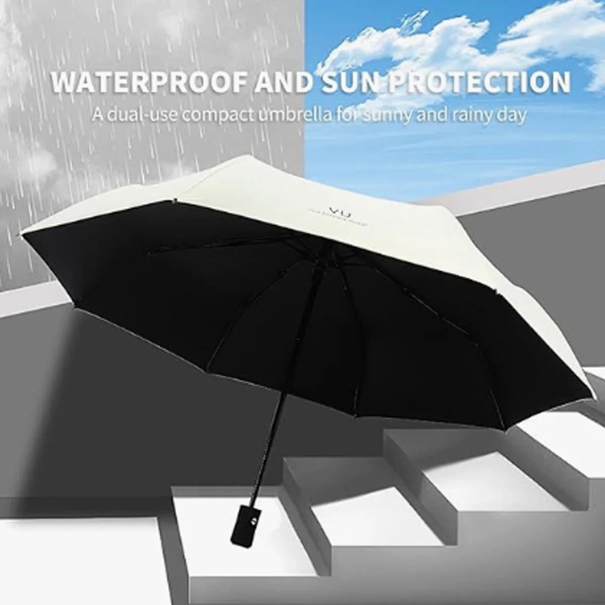 Mini Folding Automatic Umbrell - Men'S Fashion Umbrella ulasan dan harga