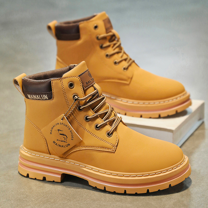 Classic Men High Top Boots Hig - Mens Fashion Week ulasan dan harga