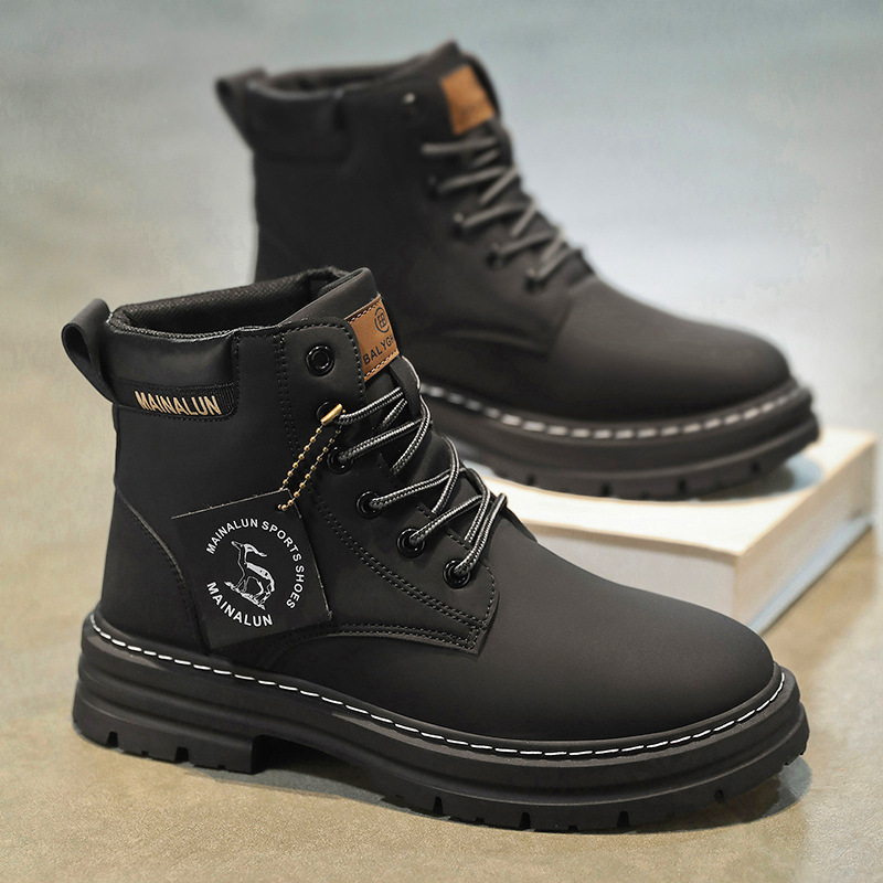 Classic Men High Top Boots Hig - Mens Fashion Week ulasan dan harga