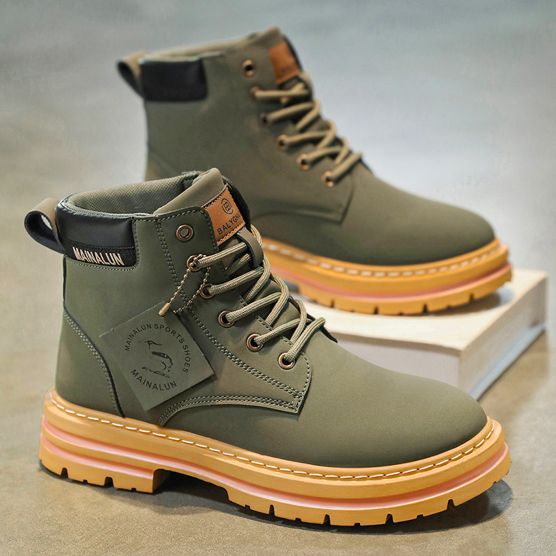 Classic Men High Top Boots Hig - Mens Fashion Week ulasan dan harga