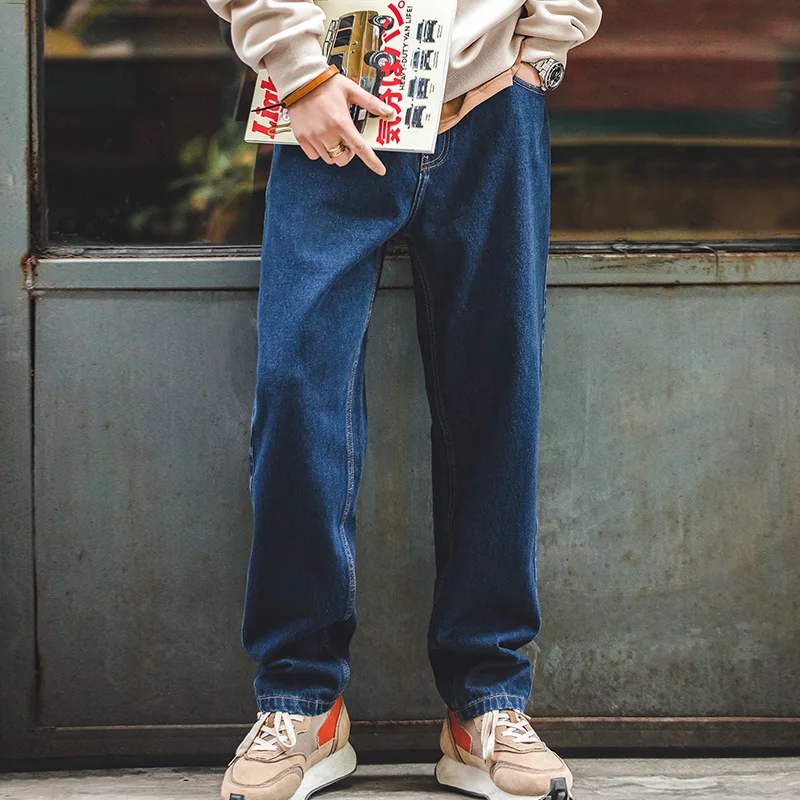 Maden Washed Denim Jeans 12.8  - Men'S Fashion With Baggy Jeans ulasan dan harga