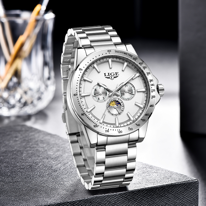 LIGE Top Brand Luxury Quartz M - Mens Fashion Week ulasan dan harga