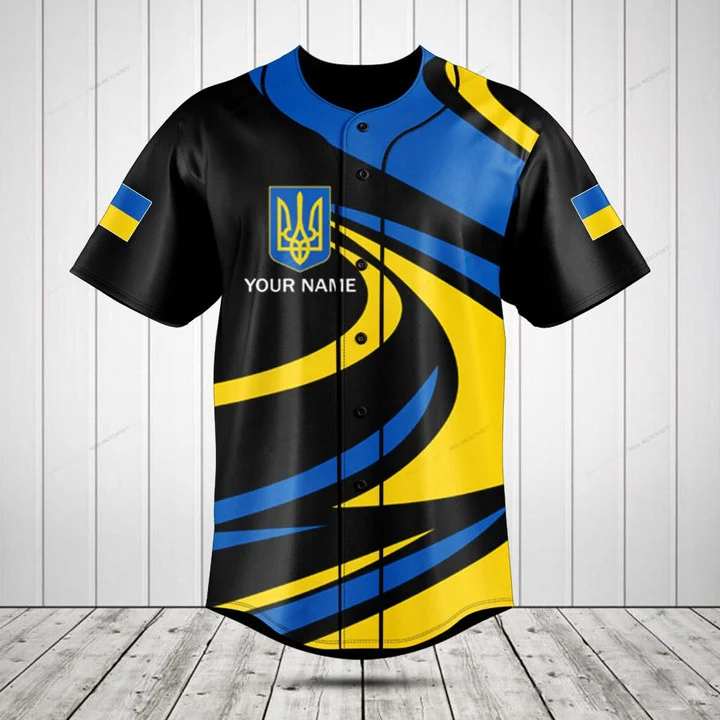 Custom Name Ukraine Shield Gra - Men'S Fashion Names ulasan dan harga