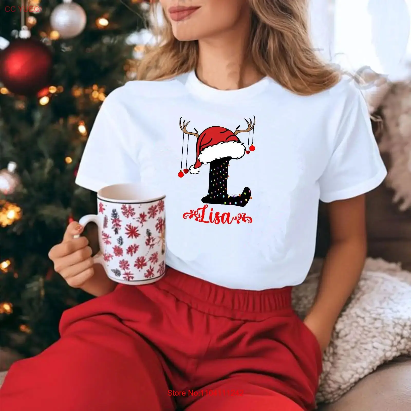 Family Christmas Name T Shirt  - Men'S Fashion Names ulasan dan harga