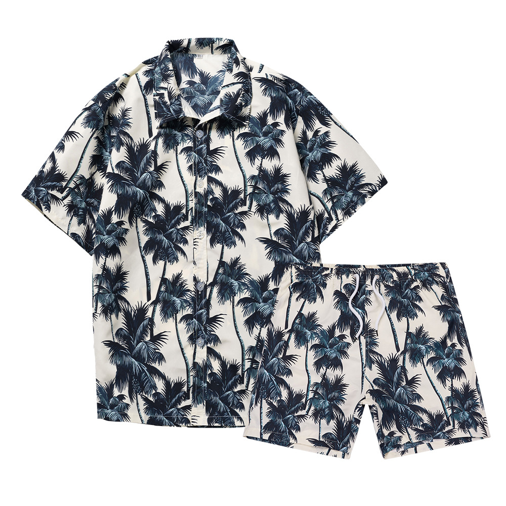 Hawaiian Coconut Tree 3D Print - Mens Fashion Streetwear ulasan dan harga