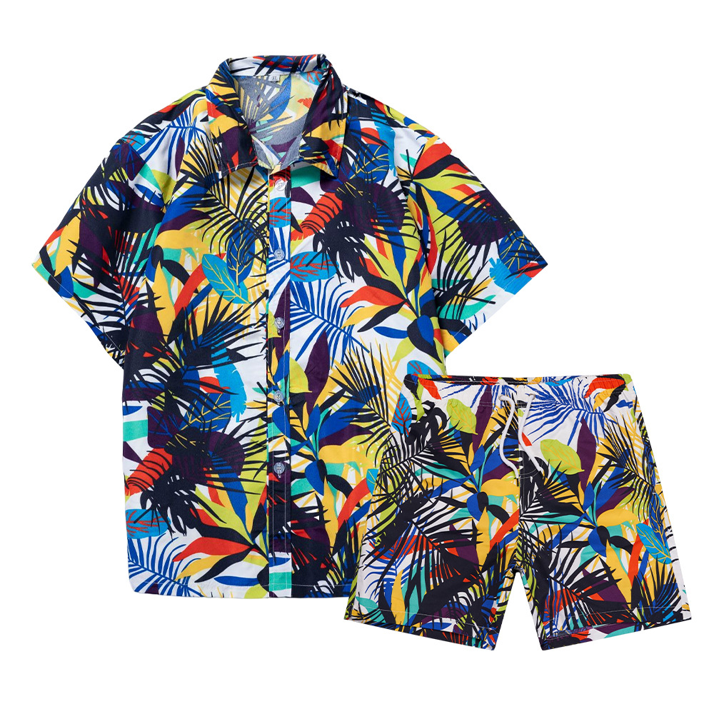 Hawaiian Coconut Tree 3D Print - Mens Fashion Streetwear ulasan dan harga