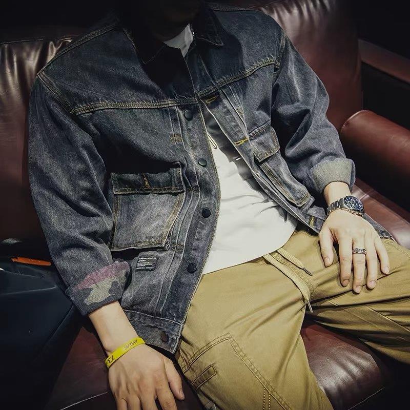 High Quality Men's Denim Jacke - Mens Fashion Denim Jacket ulasan dan harga