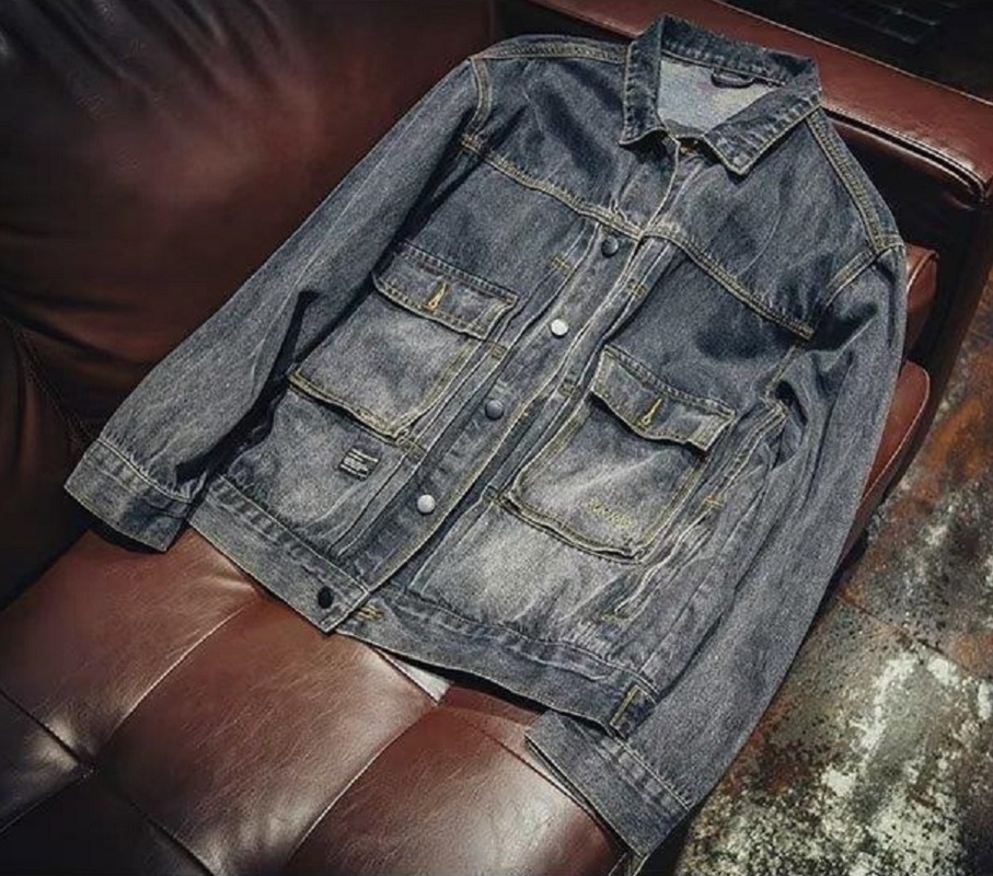 High Quality Men's Denim Jacke - Mens Fashion Denim Jacket ulasan dan harga