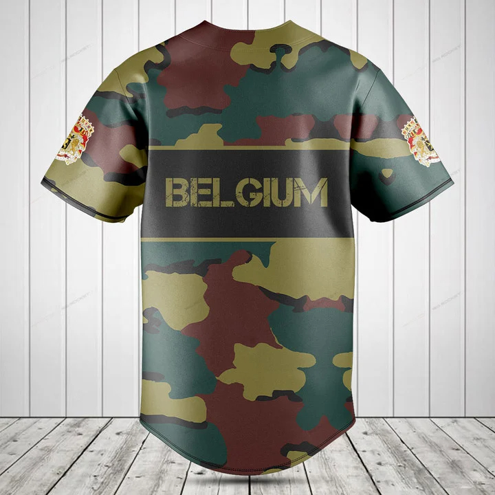 Custom Name Belgium Flag Camou - Men'S Fashion Names ulasan dan harga