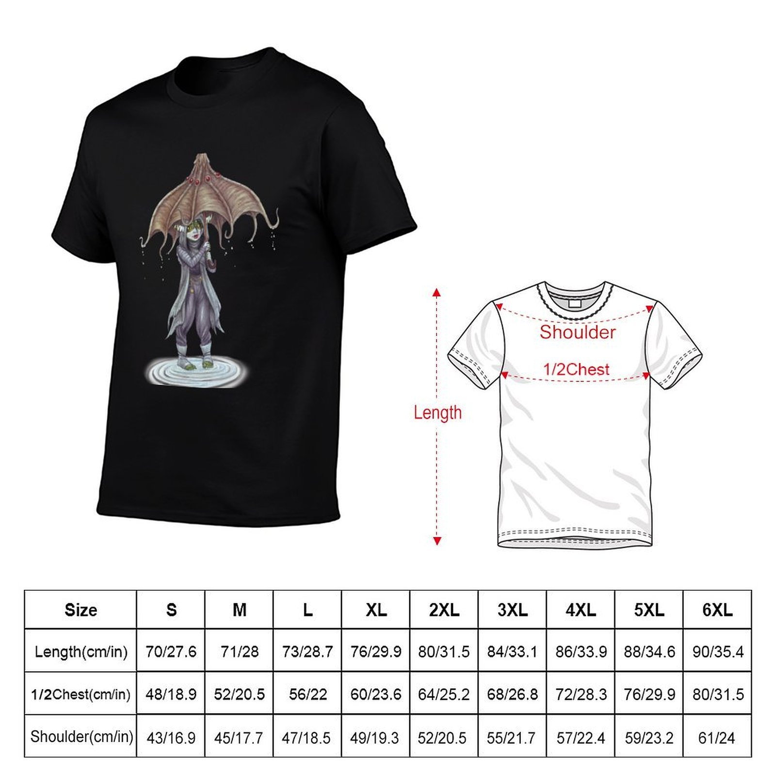 Nott n umbrella T-Shirt Casual - Men'S Fashion Umbrella ulasan dan harga