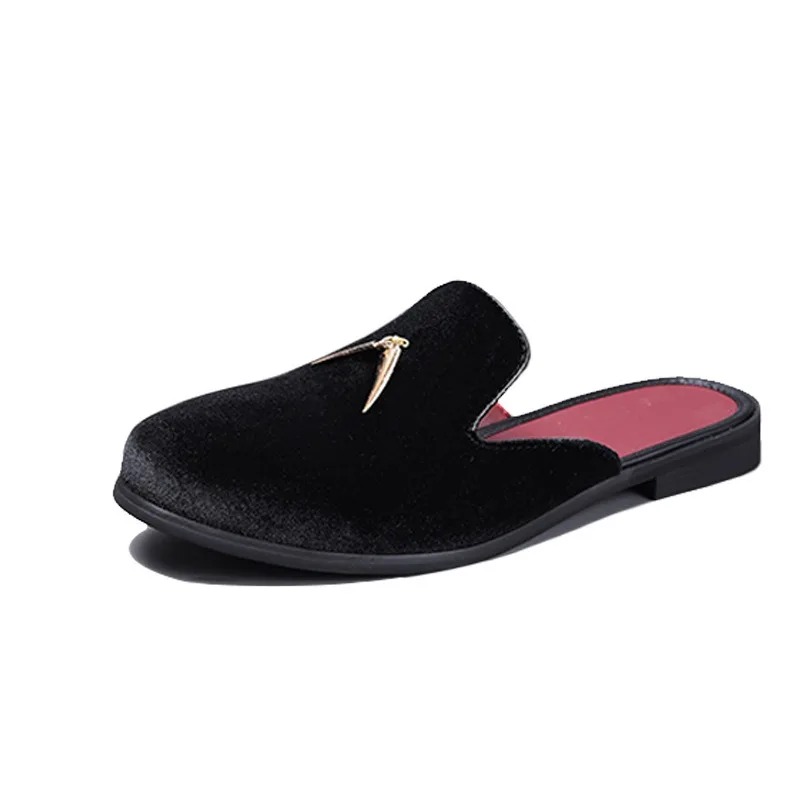 Mens Mules Shoes for Men Flock - Men'S Fashion Formal ulasan dan harga