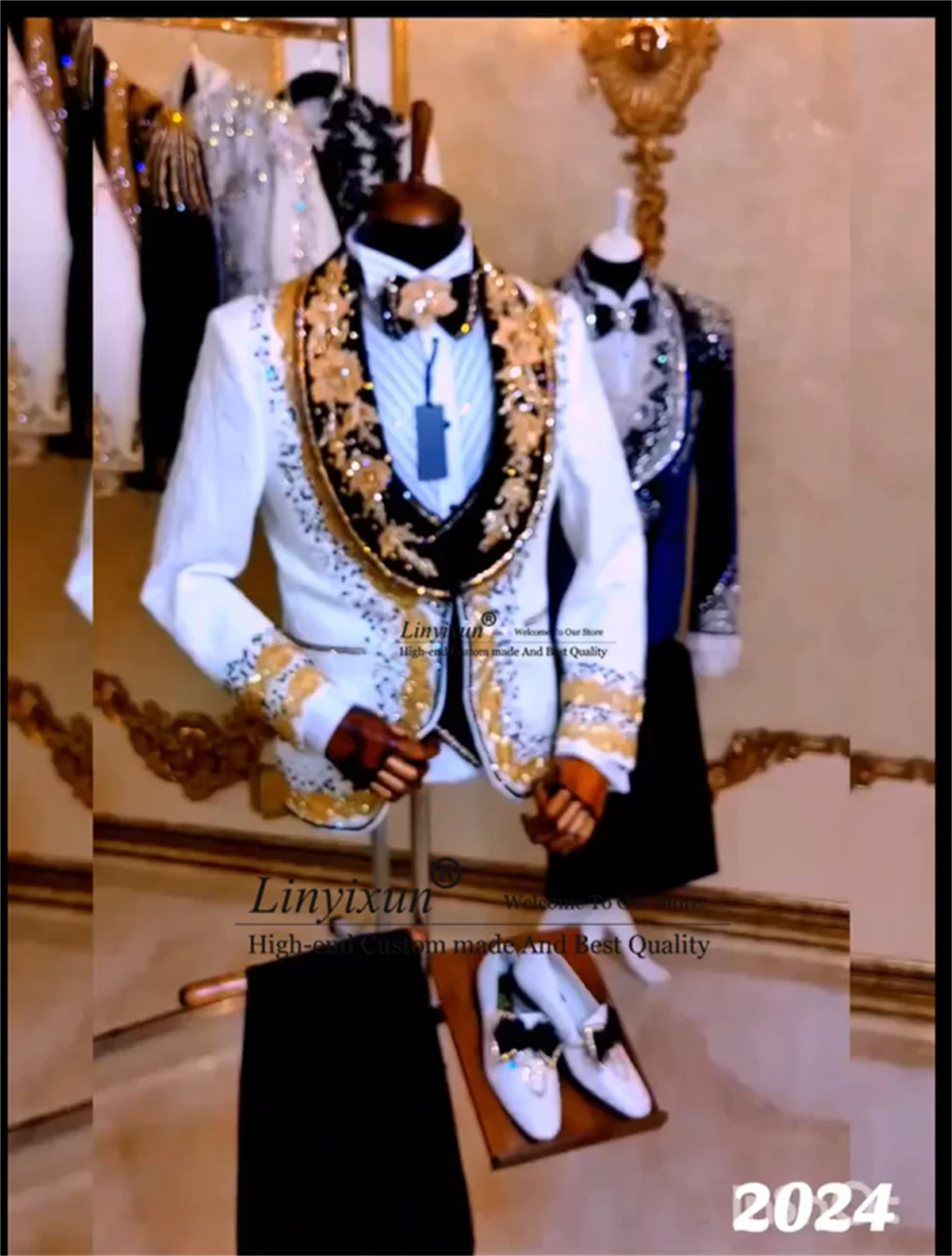 Elegance Design Diamond Mens S - Mens Fashion Trajes ulasan dan harga
