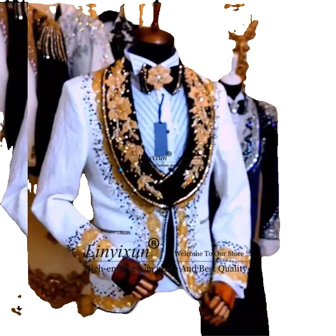 Elegance Design Diamond Mens S - Mens Fashion Trajes ulasan dan harga