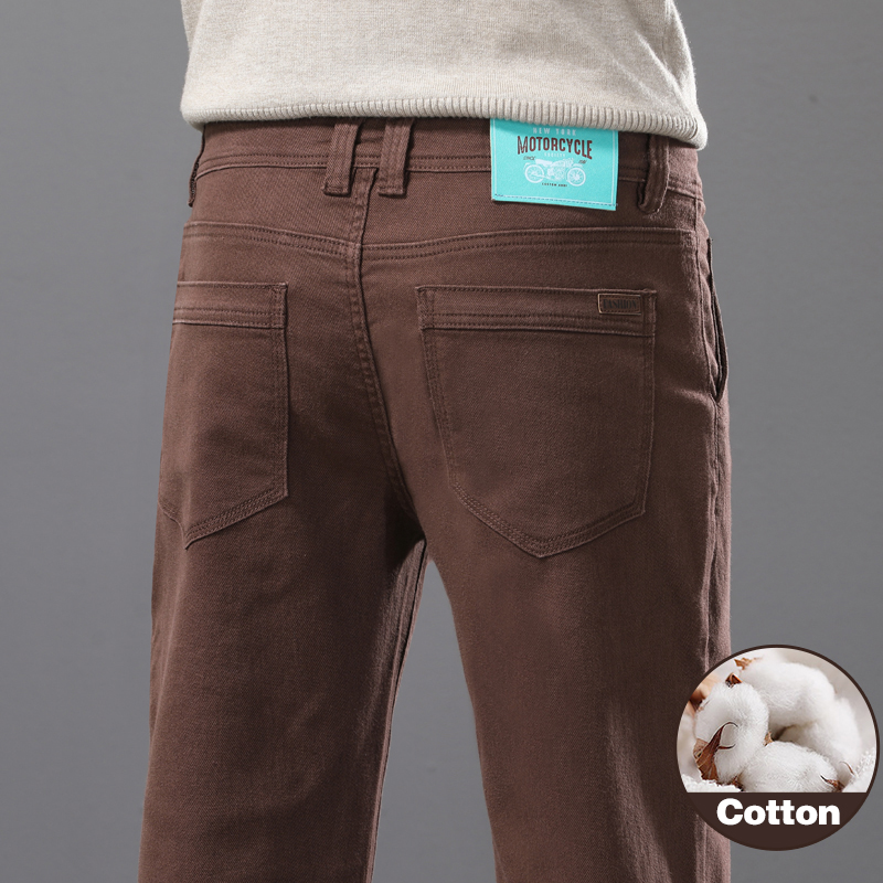 Business Casual Cotton Elastic - Mens Fashion Dark Grey Pants ulasan dan harga