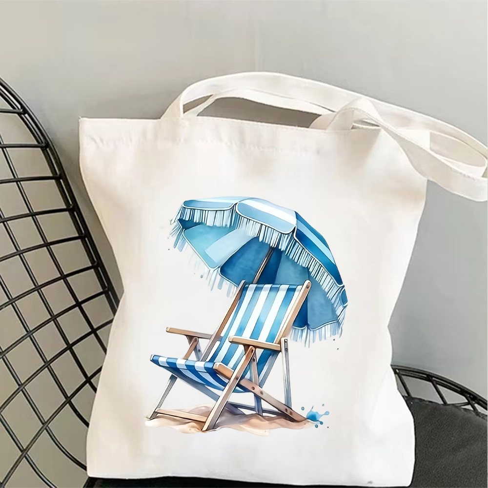 Watercolor Beach Chair And Umb - Men'S Fashion Umbrella ulasan dan harga