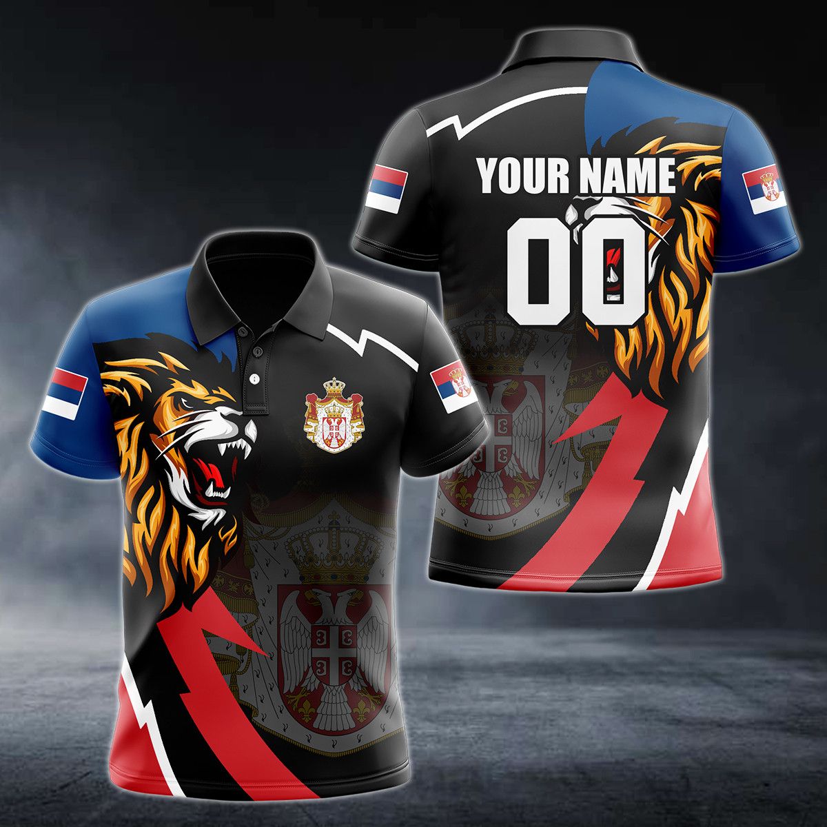 Custom Name Serbia Symbol Skul - Men'S Fashion Names ulasan dan harga
