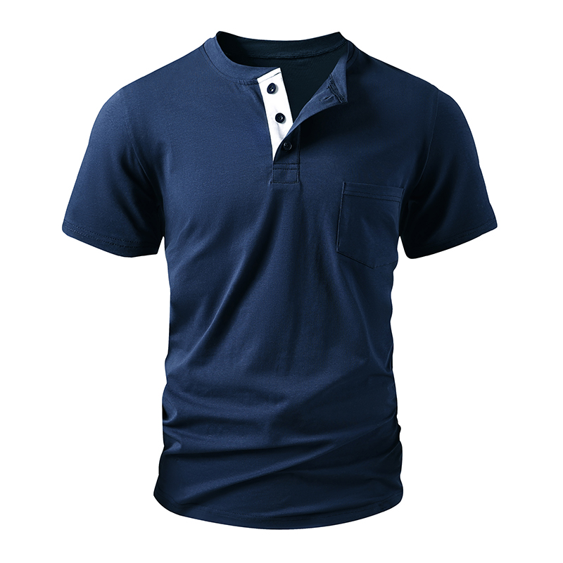 Henley T Shirt Men's EU Size C - Mens Fashion Streetwear ulasan dan harga