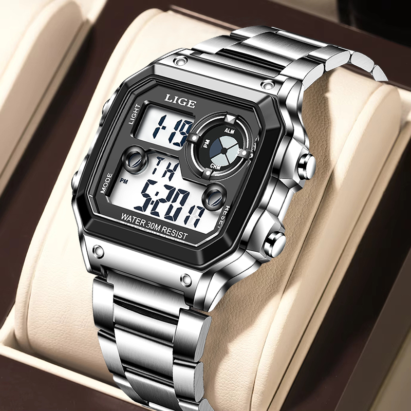 LIGE Fashion Casual Electronic - Mens Fashion Week ulasan dan harga