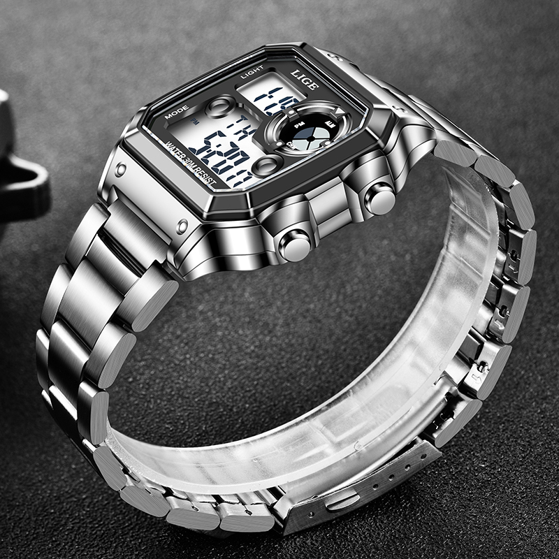 LIGE Fashion Casual Electronic - Mens Fashion Week ulasan dan harga