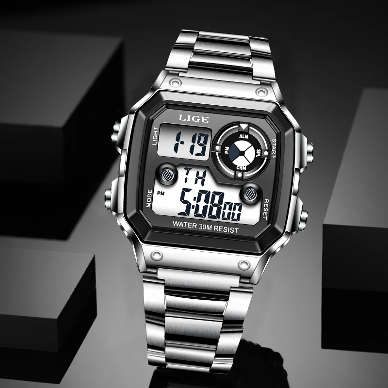 LIGE Fashion Casual Electronic - Mens Fashion Week ulasan dan harga
