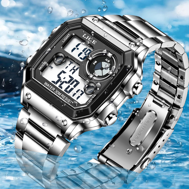 LIGE Fashion Casual Electronic - Mens Fashion Week ulasan dan harga
