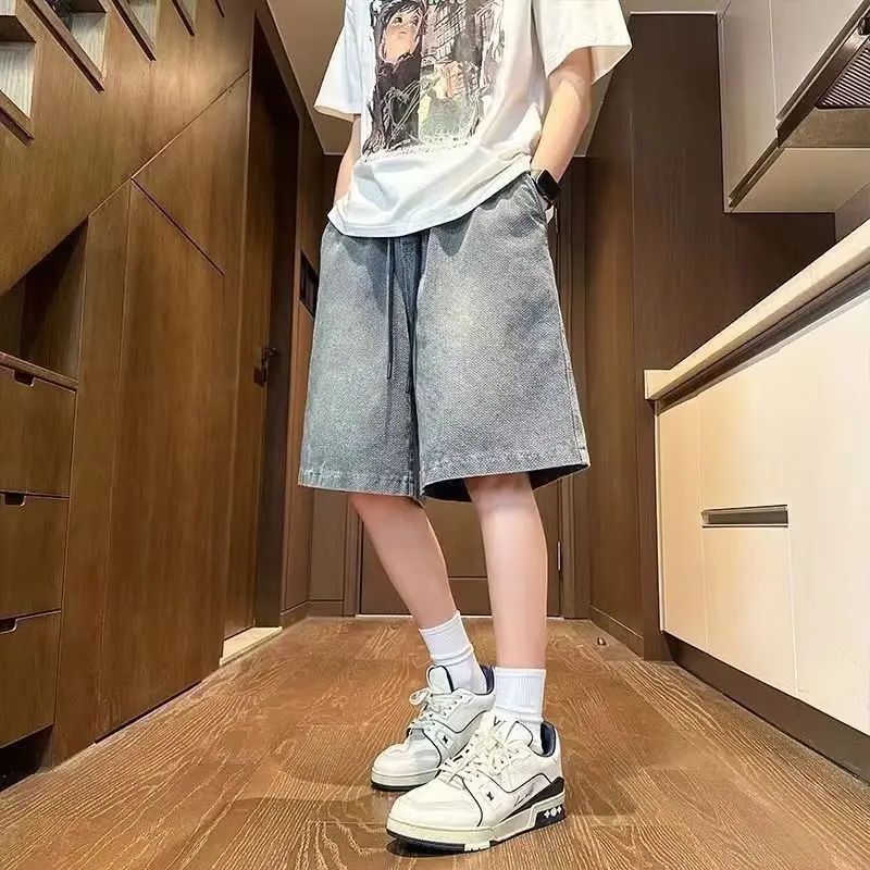Men's Shorts Jeans Blue Denim  - Men'S Fashion With Baggy Jeans ulasan dan harga
