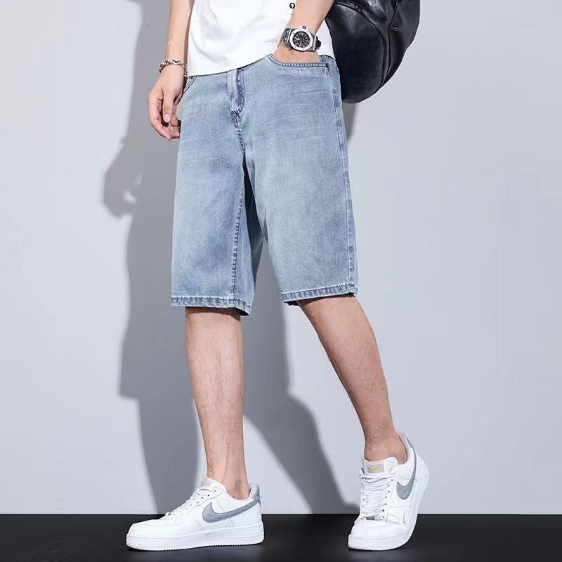 Men's Shorts Jeans Blue Denim  - Men'S Fashion With Baggy Jeans ulasan dan harga