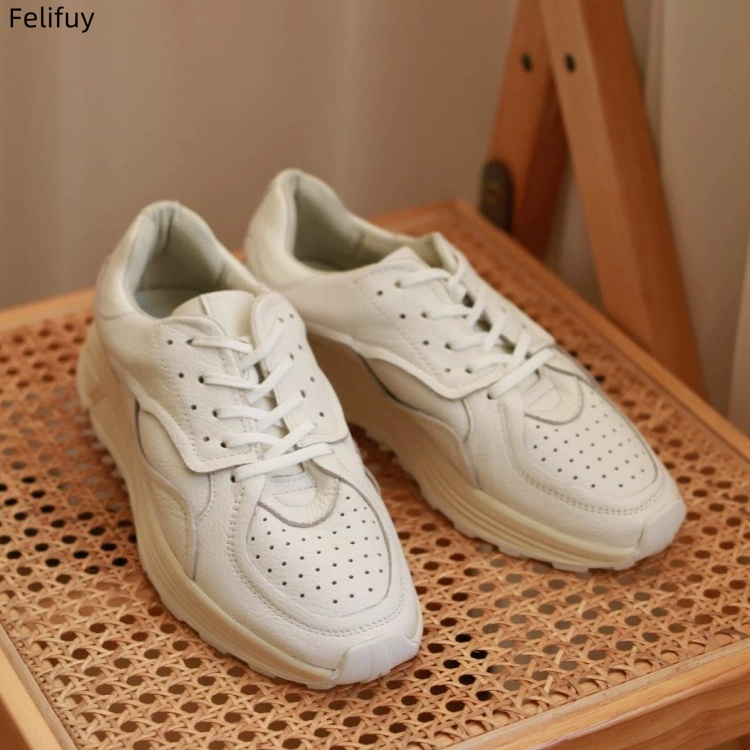 Round-toe Lace-up Casual White - Mens Fashion Week ulasan dan harga