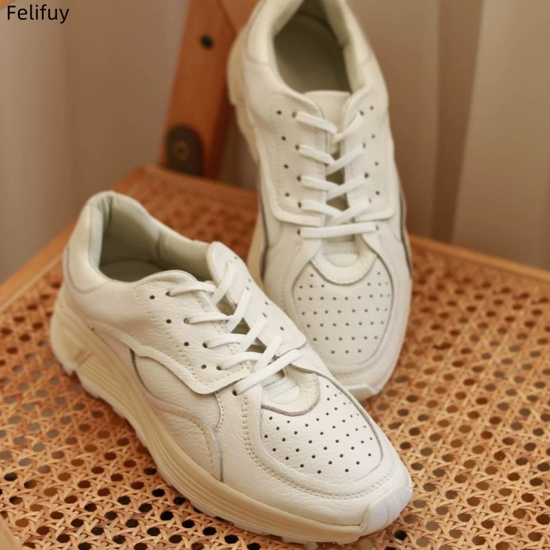 Round-toe Lace-up Casual White - Mens Fashion Week ulasan dan harga