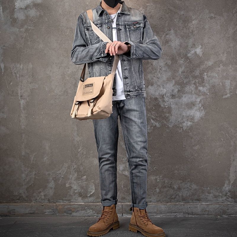 2026 Fashion Casual Men's Deni - Mens Fashion Denim Jacket ulasan dan harga