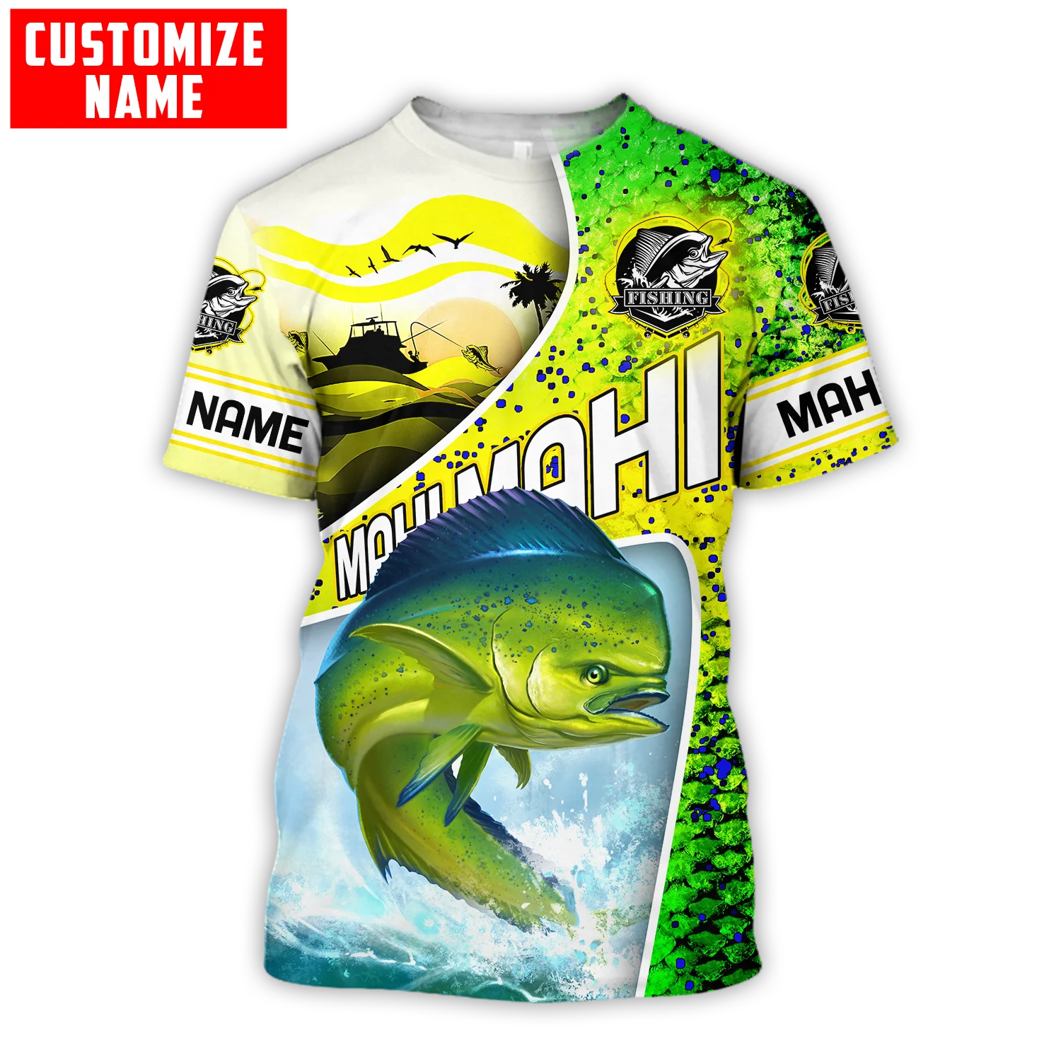 Custom name Mahi-mahi fishing  - Men'S Fashion Names ulasan dan harga
