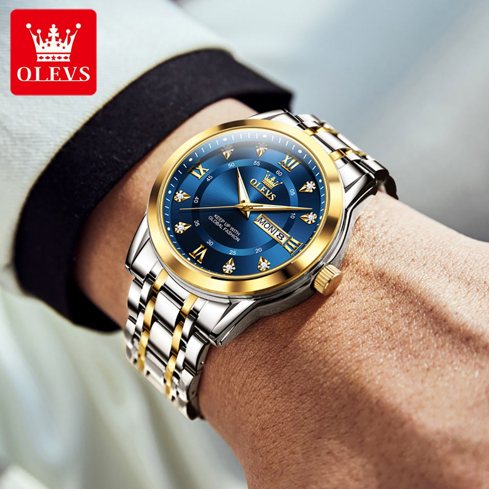 OLEVS Brand Fashion men's watc - Mens Fashion Week ulasan dan harga