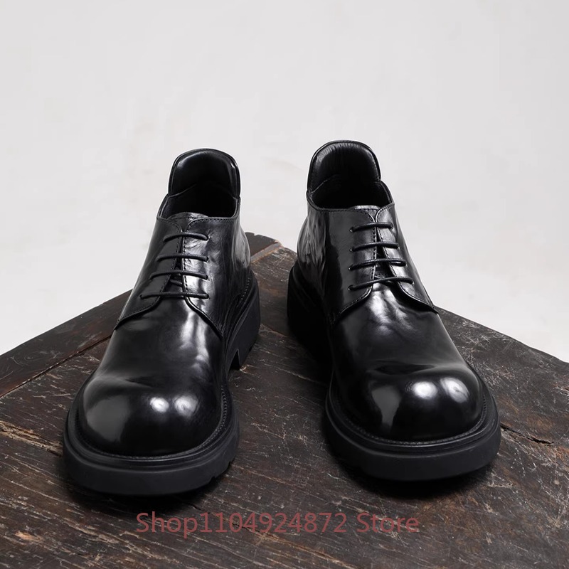 Luxury Fashion Round Toe Derby - Men'S Fashion Formal ulasan dan harga