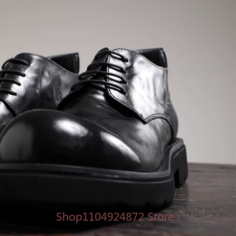 Luxury Fashion Round Toe Derby - Men'S Fashion Formal ulasan dan harga