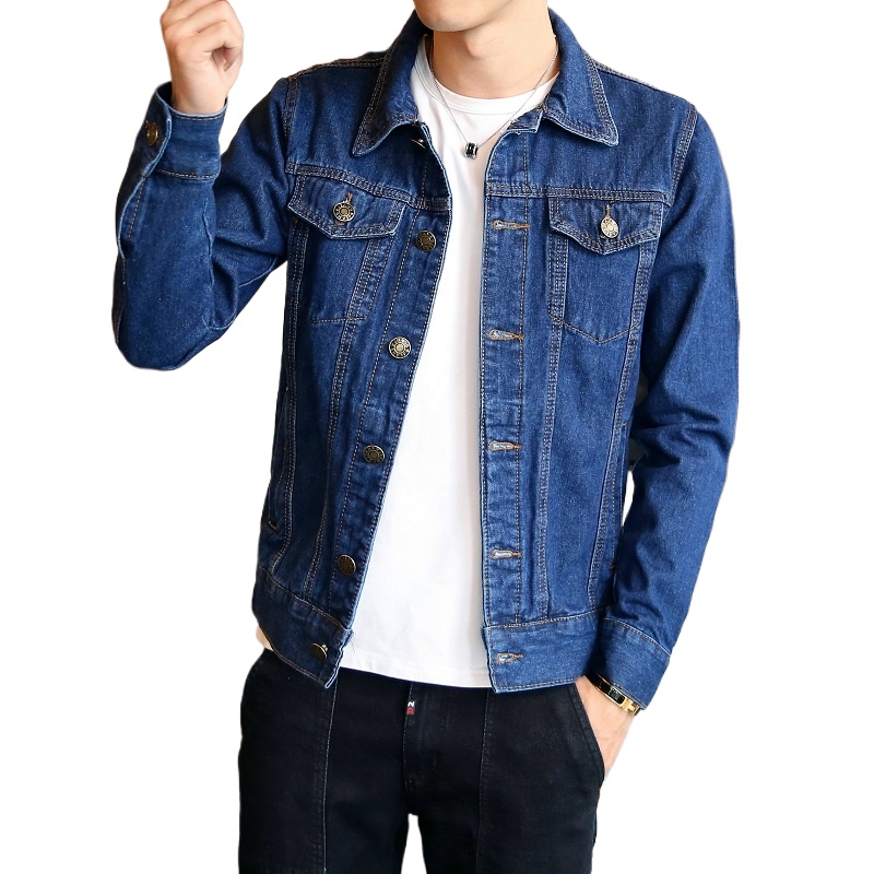 2026 Men Black Denim Jacket, S - Mens Fashion Denim Jacket ulasan dan harga