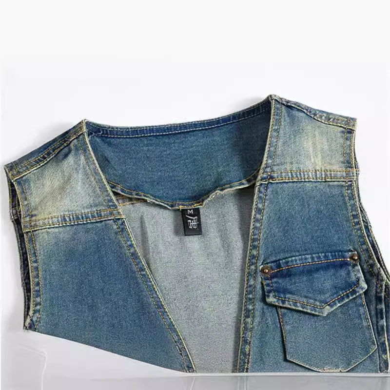 LIBIELIY Spring Autumn New Fas - Men'S Fashion Vest With Jeans ulasan dan harga
