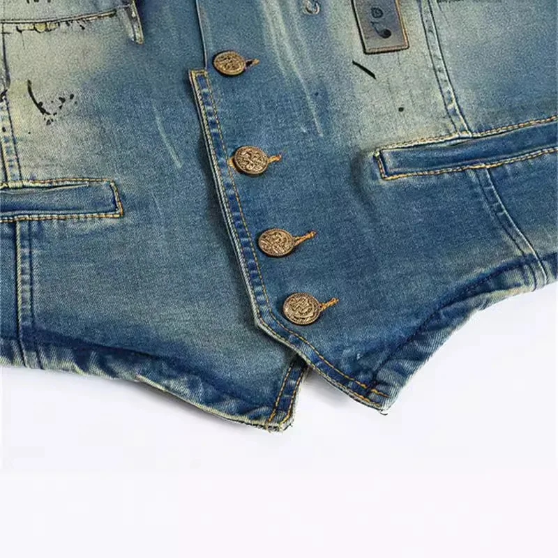 LIBIELIY Spring Autumn New Fas - Men'S Fashion Vest With Jeans ulasan dan harga