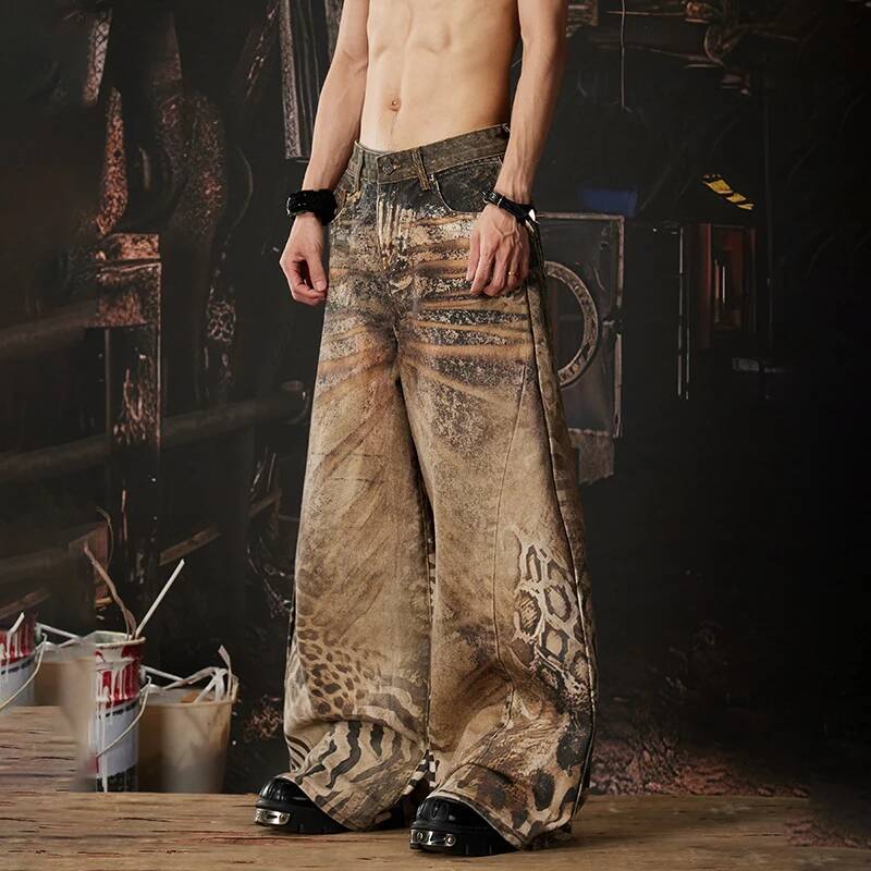 LUZHEN 2026 New Original Y2K S - Men'S Fashion With Baggy Jeans ulasan dan harga