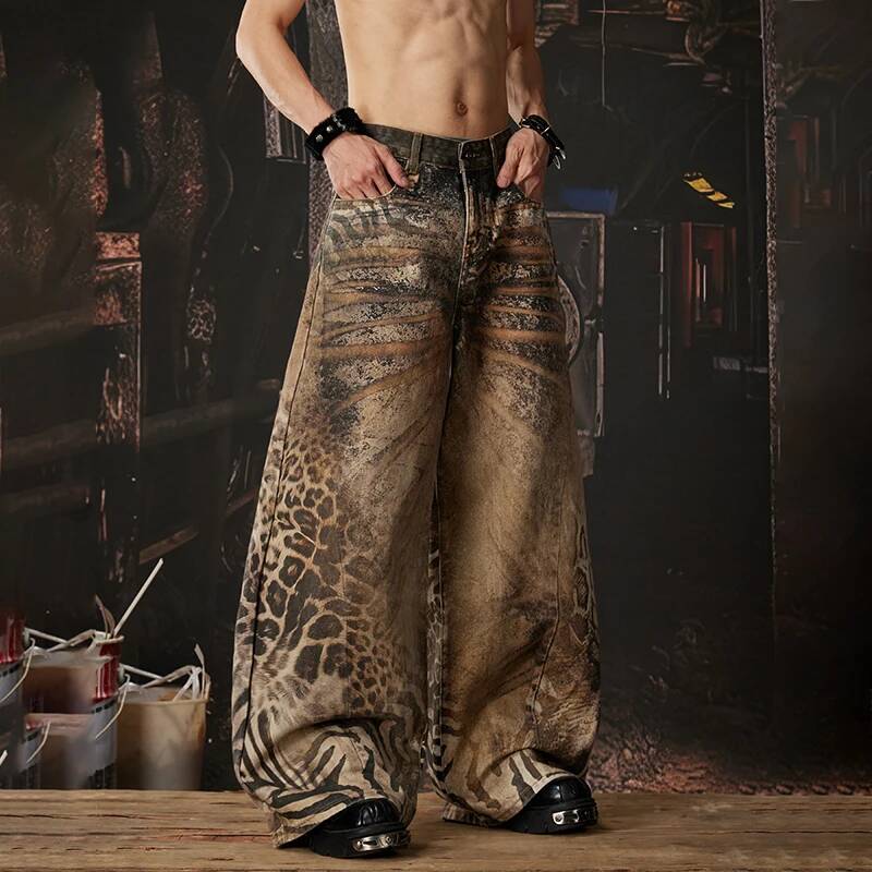 LUZHEN 2026 New Original Y2K S - Men'S Fashion With Baggy Jeans ulasan dan harga