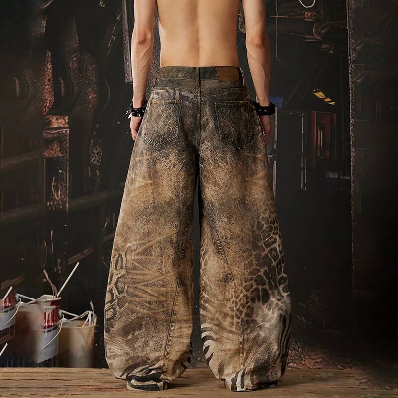 LUZHEN 2026 New Original Y2K S - Men'S Fashion With Baggy Jeans ulasan dan harga